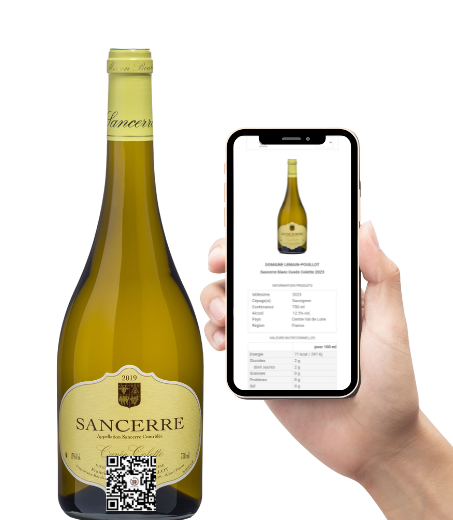 étiquettes QR Code pour le vin