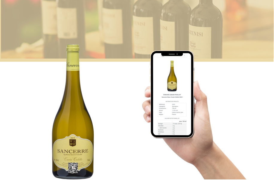 étiquettes QR Code pour le vin